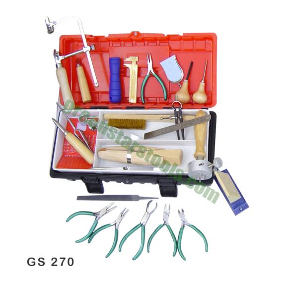 JEWELRY MAKING TOOL KIT IN PLASTIC BOX