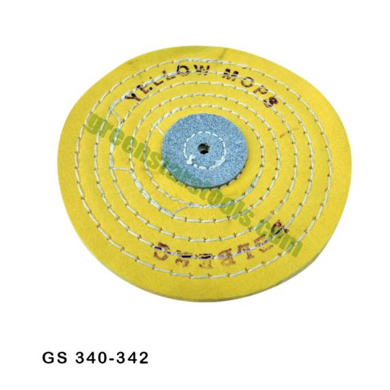 KNIFE EDGE YELLOW MUSLIN BUFFS STICHED
