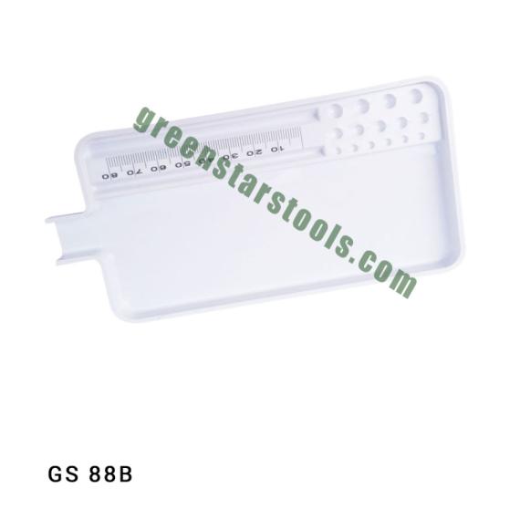 LARGE GEM STONE TRAY WHITE