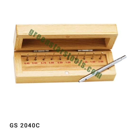 LINK REMOVER PINS WITH HOLDER IN WOODEN BOX