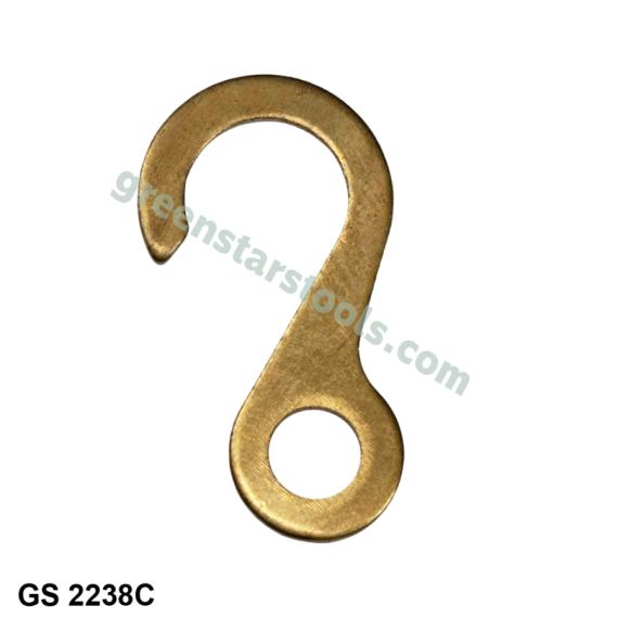 LONG CASE BRASS CHAIN END HOOK