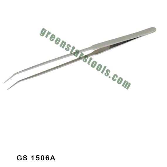LONG NOSE CURVED TWEERZERS 8”