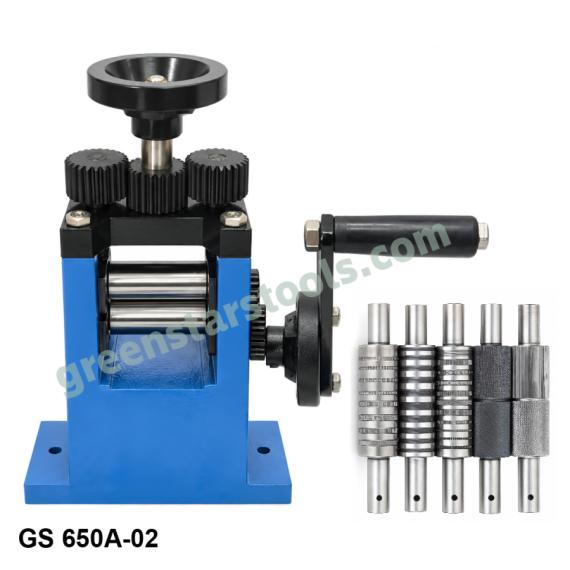 Mini Rolling Mill 2 Inch with 7 Rollers 9'' OVERALL HEIGHTS