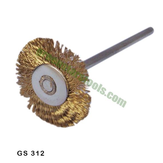 MOUNTED WIRE BRASS BRUSH
