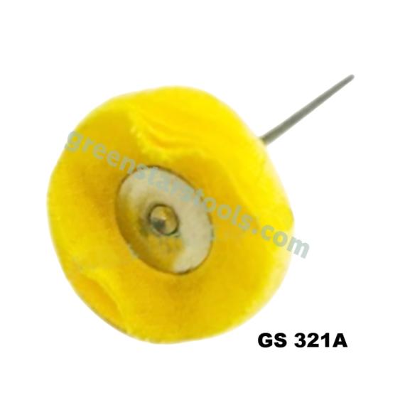MOUNTED YELLOW COTTON BRUSH