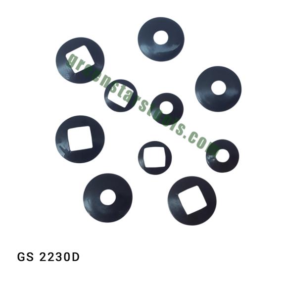 OXIDISED BLACK WASHERS SQUARE & ROUND