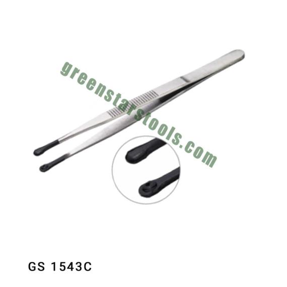 PEARL/BEAD HOLDER TWEEZERS WITH PVC TIPS