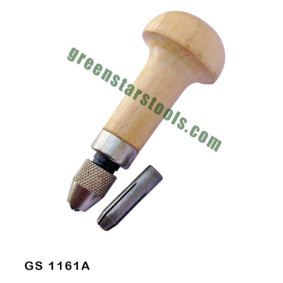 PIN VICE WOODEN HANDLE WITH EXTRA COLLET