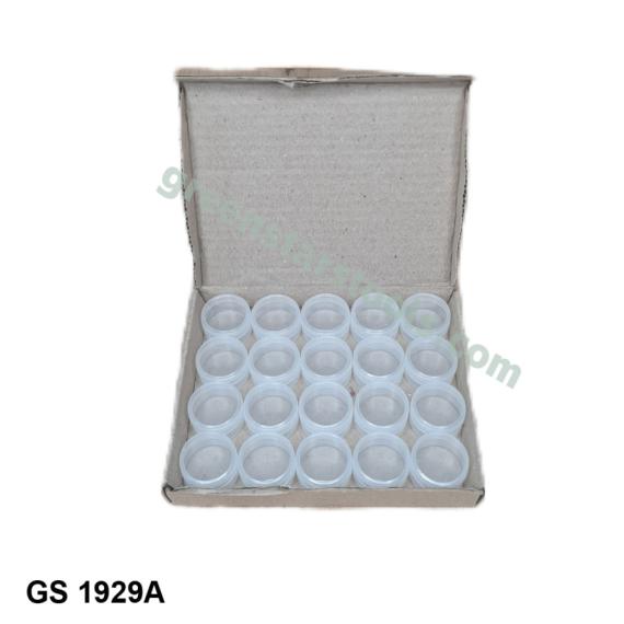 PLASTIC CONTAINERS IN CARDBOARD BOX