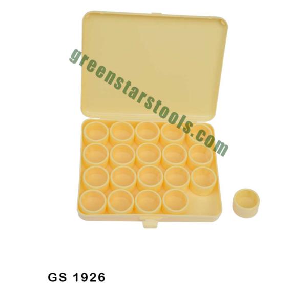 PLASTIC STORAGE BOX WITH 20 PLASTIC CONTAINERS