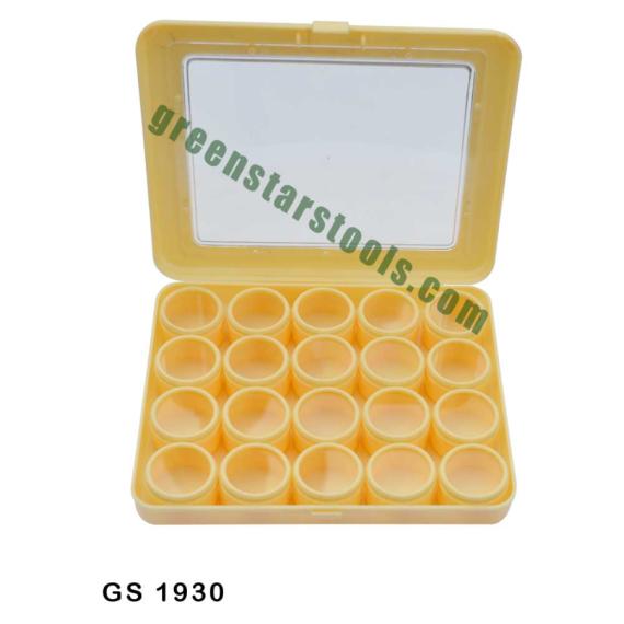 PLASTIC STORAGE BOX CLEAR TOP WITH ROUND CONTAINER