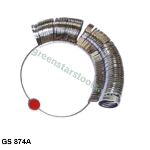 RING SIZES GAUGE METAL