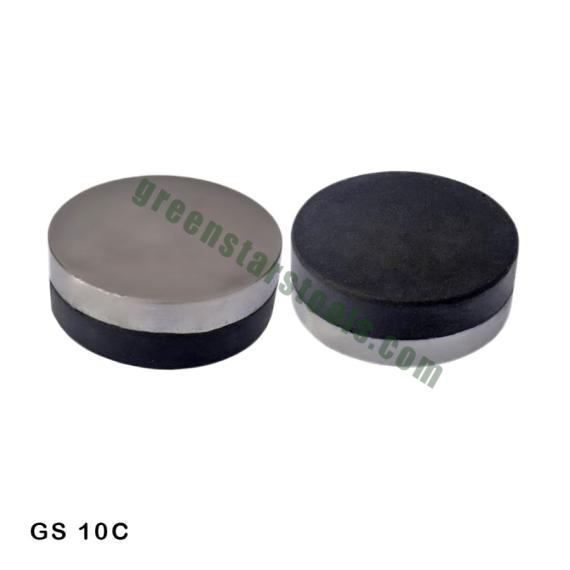 ROUND BENCH BLOCK STEEL FIXED ON RUBBER BASE