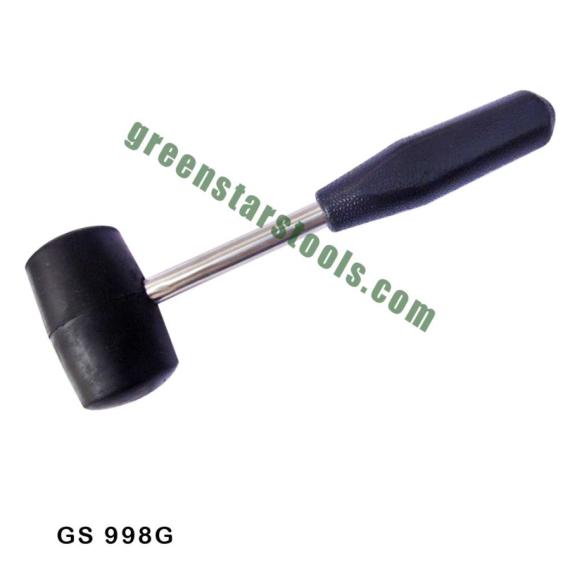 RUBBER HAMMER WITH STEEL HANDLE PLASTIC GRIP