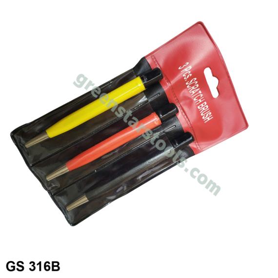 SCRATCH BRUSHES SET OF 3