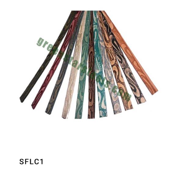 FLAT LEATHER LACE DESIGN TEXTURE