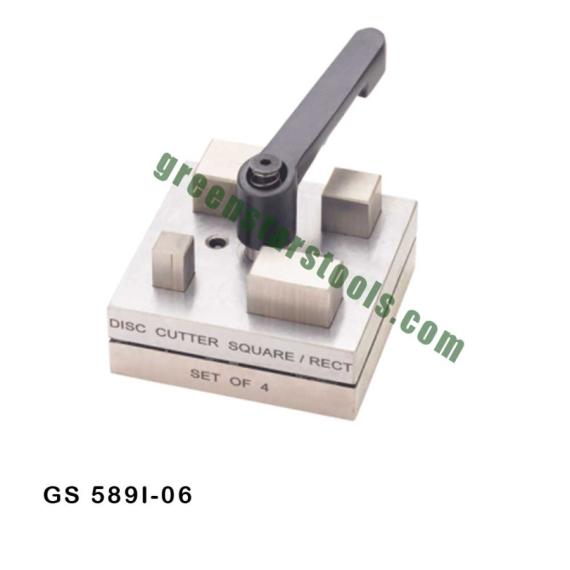 SQUARE & RECTANGLE DISC CUTTER SET OF 4 WITH LEVER