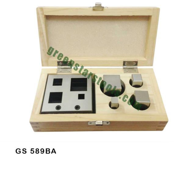 SQUARE DISC CUTTER SET OF 4 IN WOODEN BOX