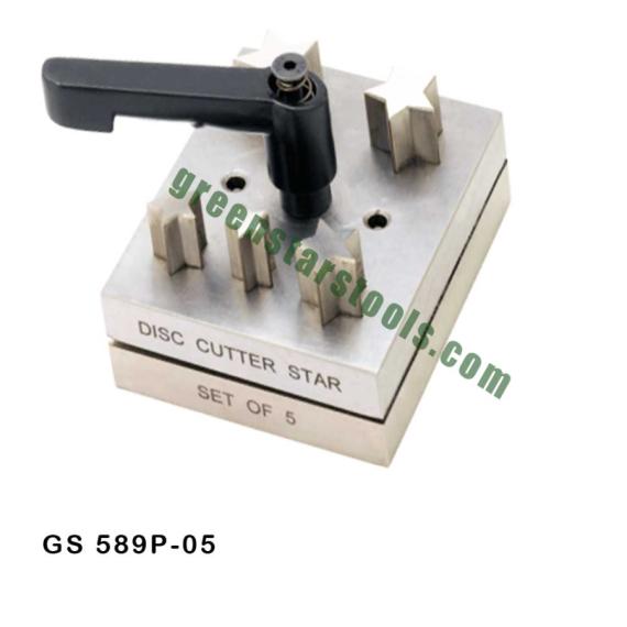 STAR SHAPE DISC CUTTER SET OF 5 WITH LEVER