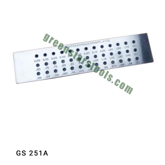 TUNGSTEN DRAW PLATE WITH 39 HOLES