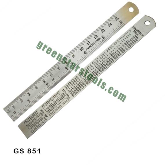 STEEL RULER 6”