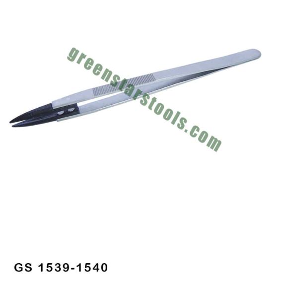 STONE/ BEADING TWEEZERS WITH SOFT TIP