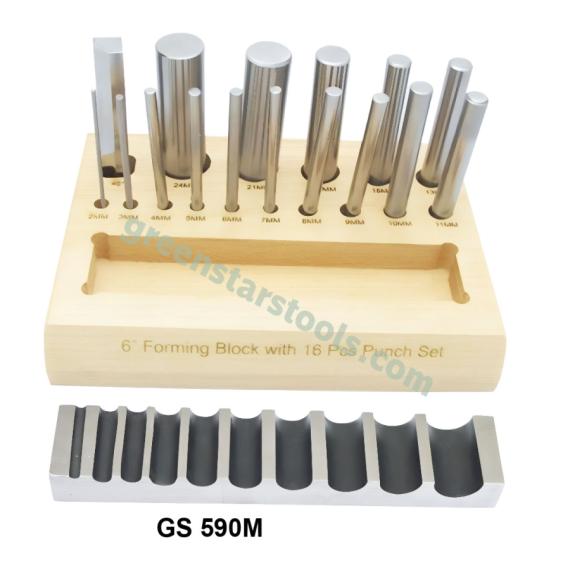 SWAGE U CHANNEL FORMING BLOCK