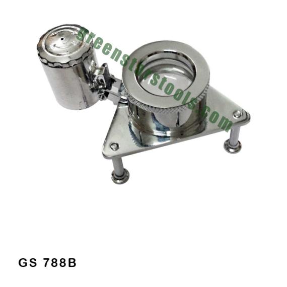 TRIPOD LOUPE NICKELLED ILLUMINATED