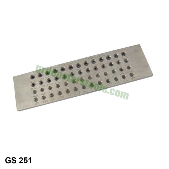 TUNGSTEN DRAW PLATE WITH 52 HOLES