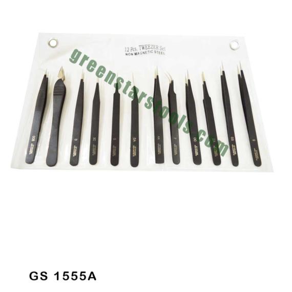 TWEEZERS EPOXY COATED SET OF 12