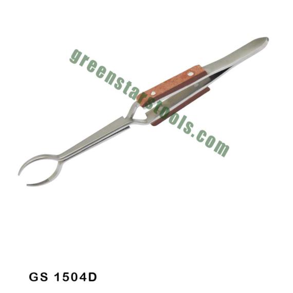 TWEEZERS FIBRE GRIP OVAL TIP