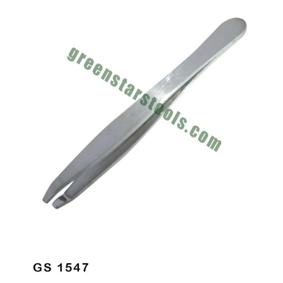 TWEEZERS HAIR PLUCKING STAINLESS STEEL