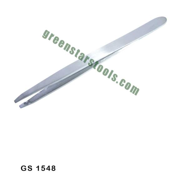 TWEEZERS HAIR PLUCKING STAINLESS STEEL