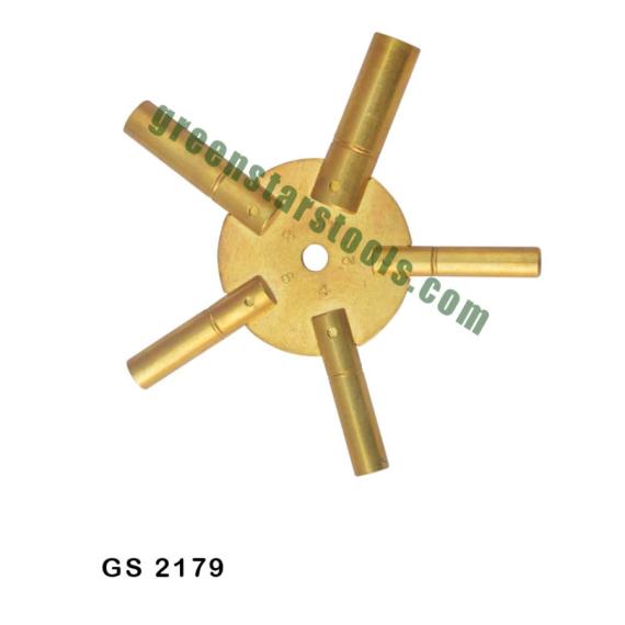 UNIVERSAL CLOCK WINDING KEY BRASS (Nos. 2,4,6,8,10 TO Nos. 3,5,7,9,11)