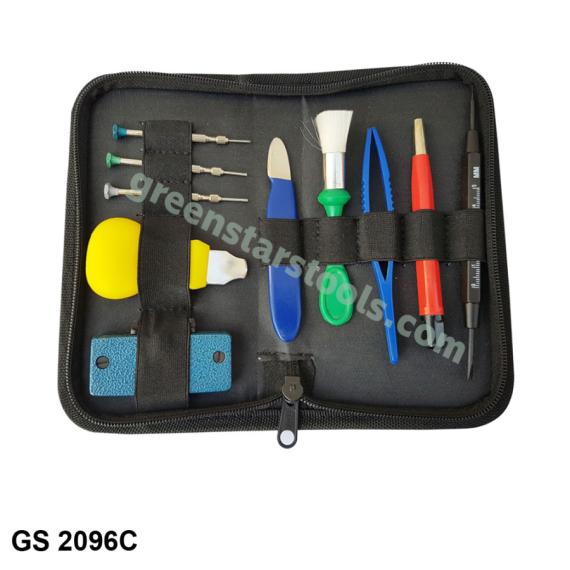 WATCH BATTERY CHANGING KIT SET OF 10 IN LEATHER CASE