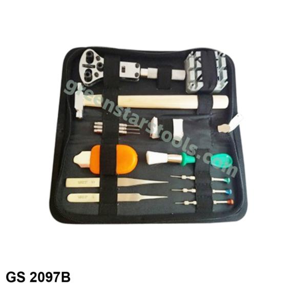 WATCH BATTERY CHANGING KIT SET OF 14 IN LEATHER CASE