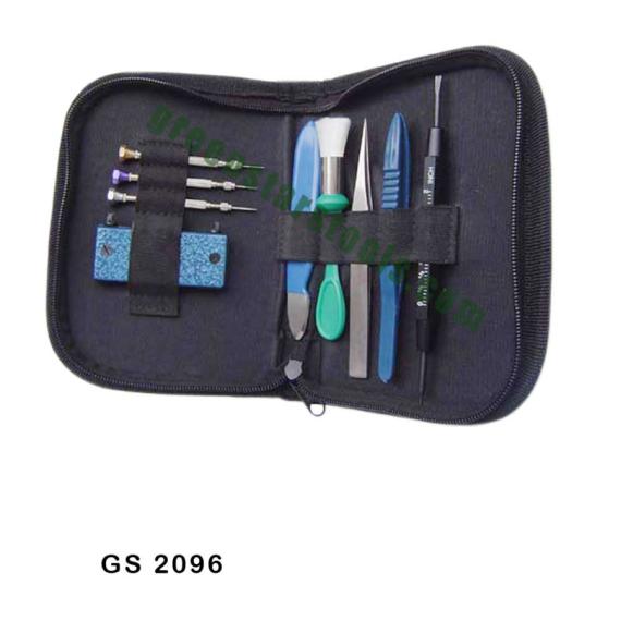 WATCH BATTERY CHANGING KIT SET OF 9 IN LEATHER CASE