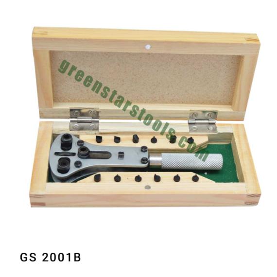 WATCH CASE OPENER JAXA STYLE SATIN FINISH IN WOODEN BOX