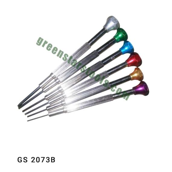 SCREW DRIVER SET OF 6 FIXED BLADES IN POUCH