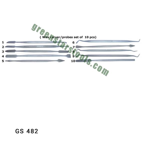 WAX CARVERS AND PROBES SET OF 10 PCS