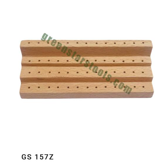 WOODEN BUR STAND WITH 52 HOLES