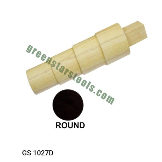Wooden Stepped round bracelet mandrel with tang